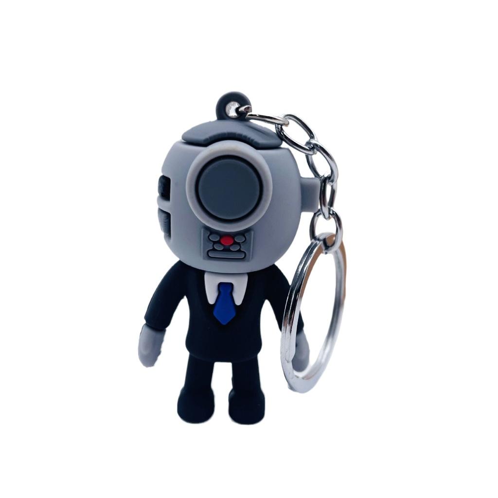 Toilet Skibidi Keychain Cute Pendant Ring Key Holder Bag Charm Gifts Decoration