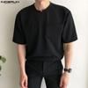 Summer Men's Round Neck Short Sleeve T-shirts Basic Tops