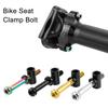 Šroub sedlovky z titanové slitiny 5x30/40mm Univerzální šrouby sedlovky Cyklistické šrouby Objímka sedlovky jízdního kola Trubkový šroub Matice Podložka