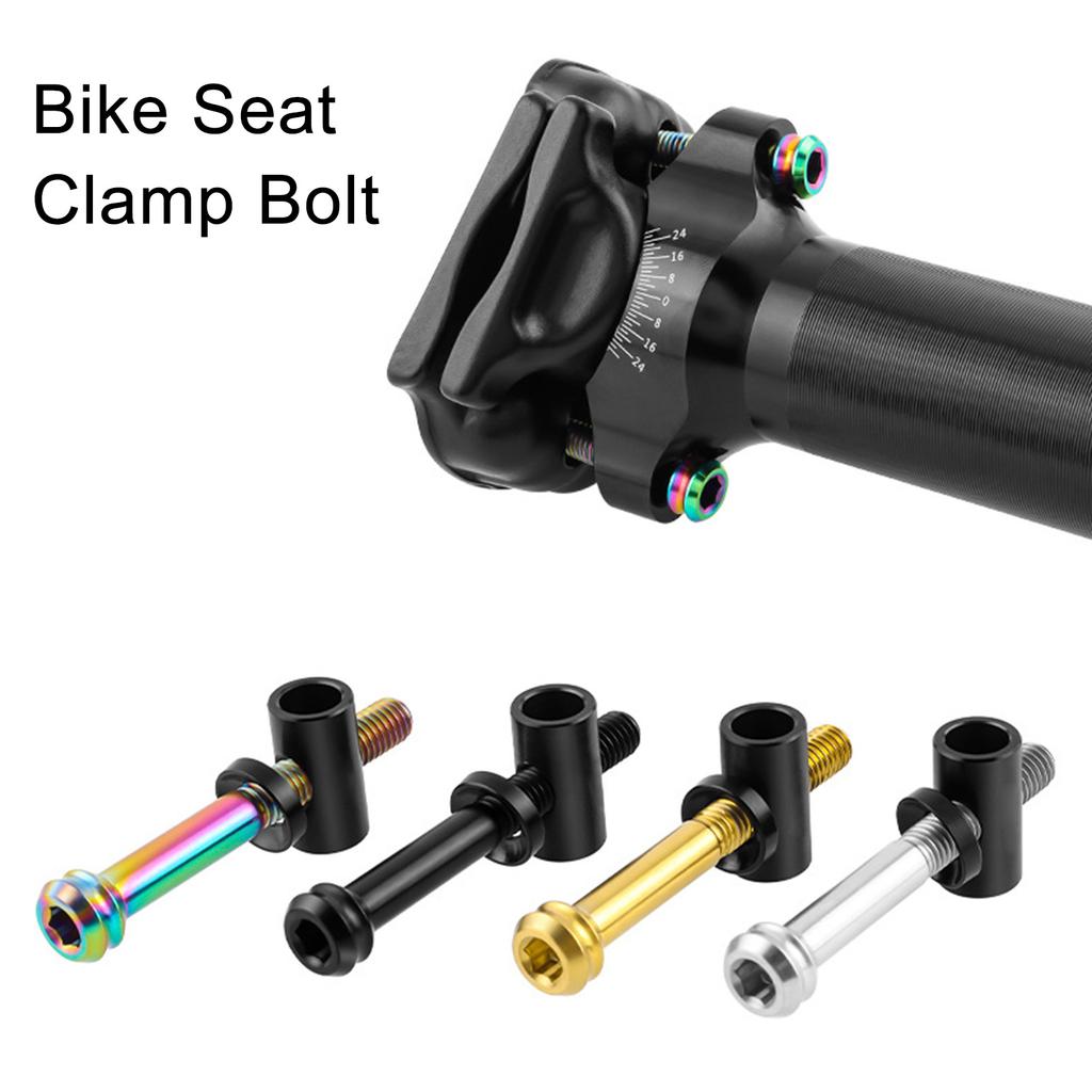 Šroub sedlovky z titanové slitiny 5x30/40mm Univerzální šrouby sedlovky Cyklistické šrouby Objímka sedlovky jízdního kola Trubkový šroub Matice Podložka