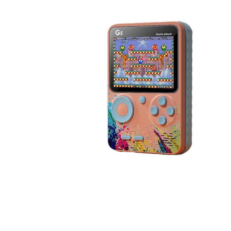 Classic G5 Handheld Game Console: 500-in-1, Double Player, Nostalgic & Educational Puzzle Games for Kids