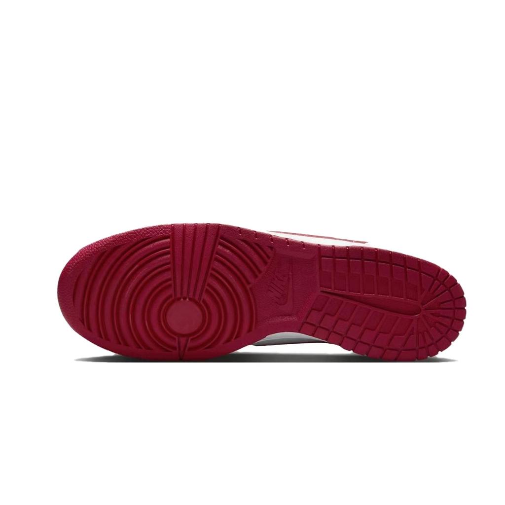 Nike Big Leaping Horse Soaring Dragon Leather Wear Resistant And Lightweight Low Top Skateboard Shoes Men's Red White 355152-150(Team434-)
