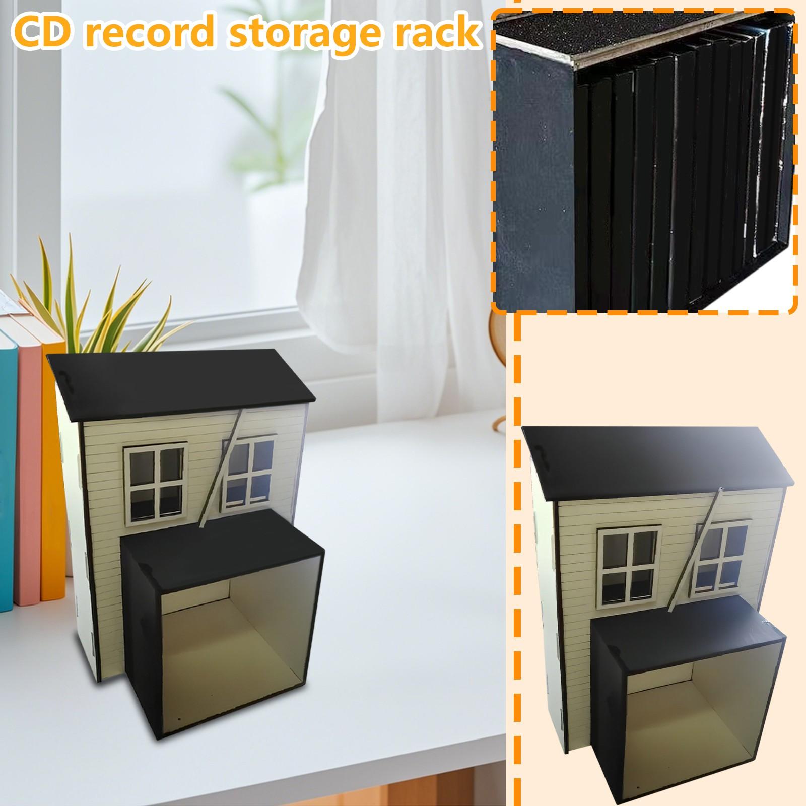 Стойка для хранения CD-дисков Настольный органайзер и подставка для демонстрации для меломанов и ретро-декора One Size 2247₽
