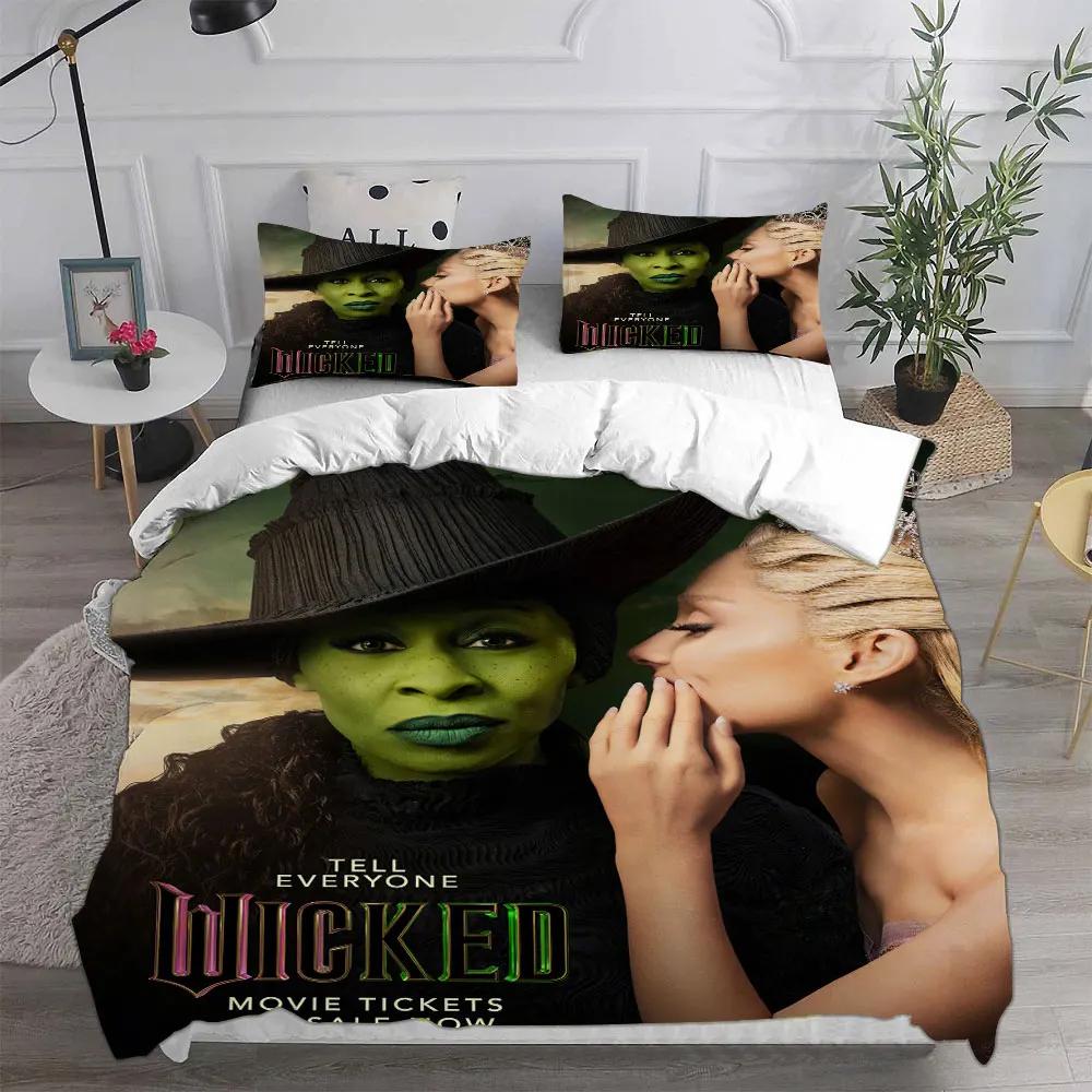 Movie Wicked Witch Bedding Sets Comforter Bed Cover Duvet Cover Pillow Case 2-3 Pieces Sets Bedroom Home Decoration