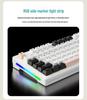 Xinmeng M87 Wireless RGB Mechanical Gaming Keyboard with Bluetooth, Customizable Hot-Swappable Gasket, Wired/Wireless Modes