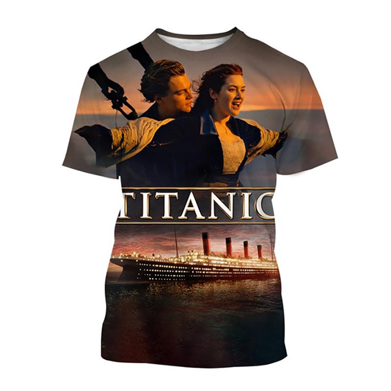 Titanic Movie 3D Printed T-Shirts Men Women Casual Fashion Streetwear Oversized Short Sleeve T Shirt Male Tees Tops Man Clothing