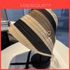 Cappello a Secchiello a Righe da Donna Estivo Protezione Solare Traspirante Casual alla Moda
