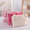 Plush Girl Heart Storage Makeup Bag Travel Organizer For Girls