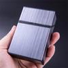 1pcs Portable Cigarette Case Metal Waterproof Cigarette Box 20pcs Capacity Flip Cover Storage Box Men's Gadget Smoking Tool Blac