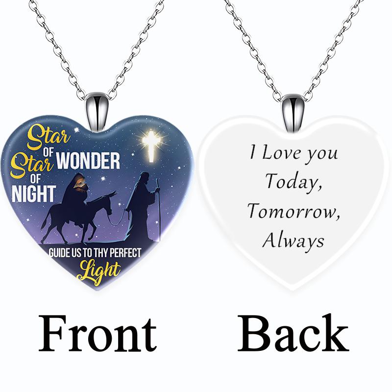 

Модные аксессуары Любовь Хрустальная подвеска Ожерелье Ночь Звездное Небо Английский