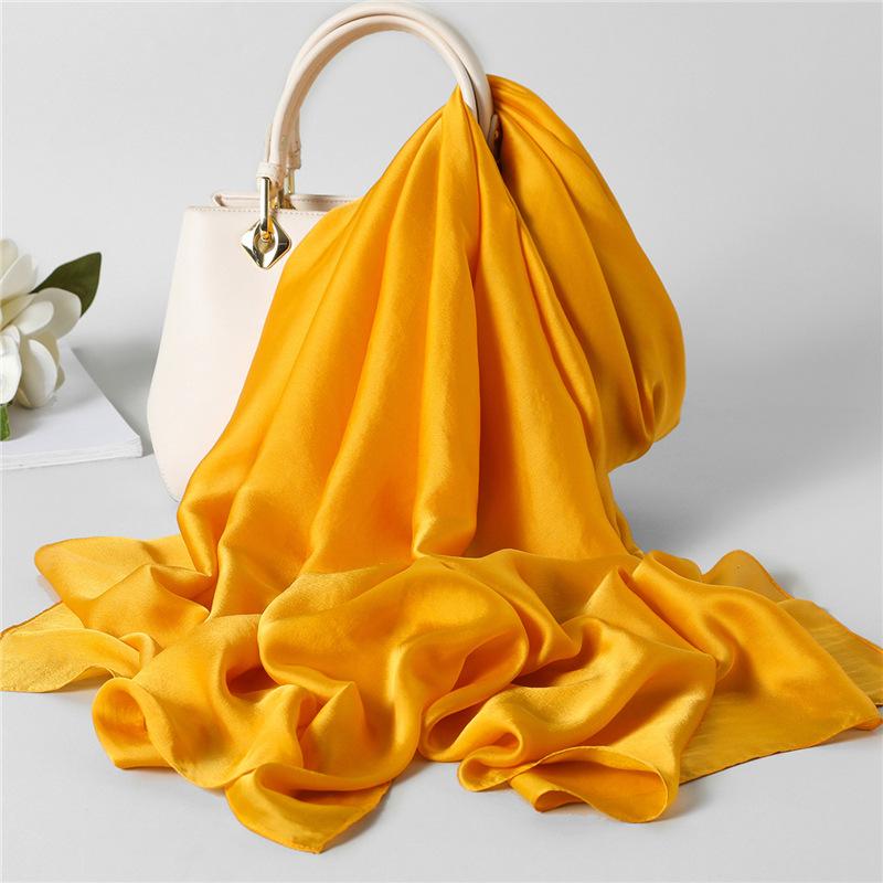 7 Einfarbig Dünn Mittel bis Lang Reise Sonnenschutz Dekoration Klimaanlagen Schal Schal Damen Vier Jahreszeiten Universell