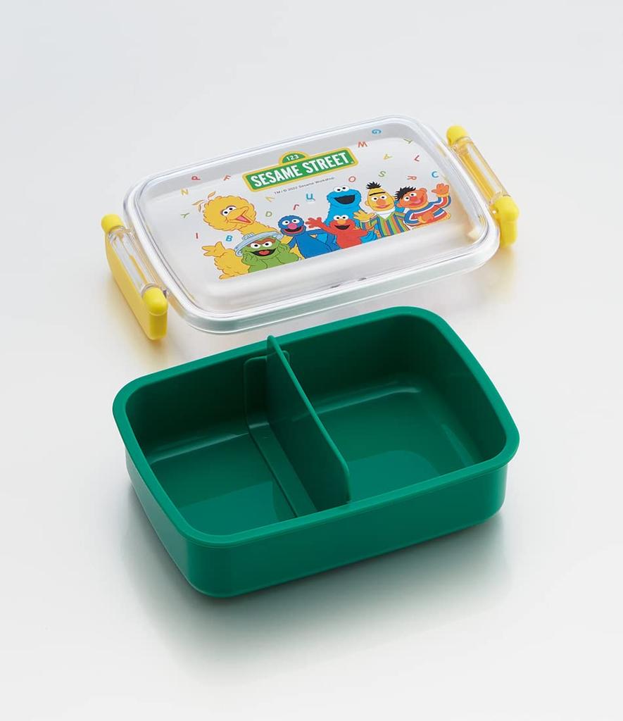 Skater Lunch with a Soft Single Made in Sesame Street for Boys and Children's Box, 450ml, Dome-Shaped Lid, Tier, Japan, Design, Girls, RBF3ANAG-A