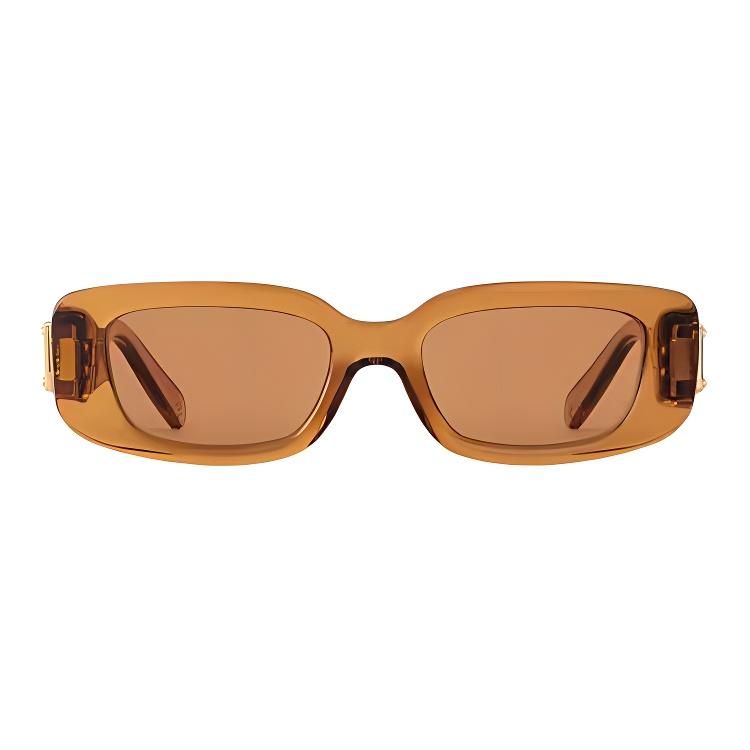 Louis Vuitton Full Frame Design Acetate Irregular Shape Sunglasses Women Sunglasses Brown Z2817
