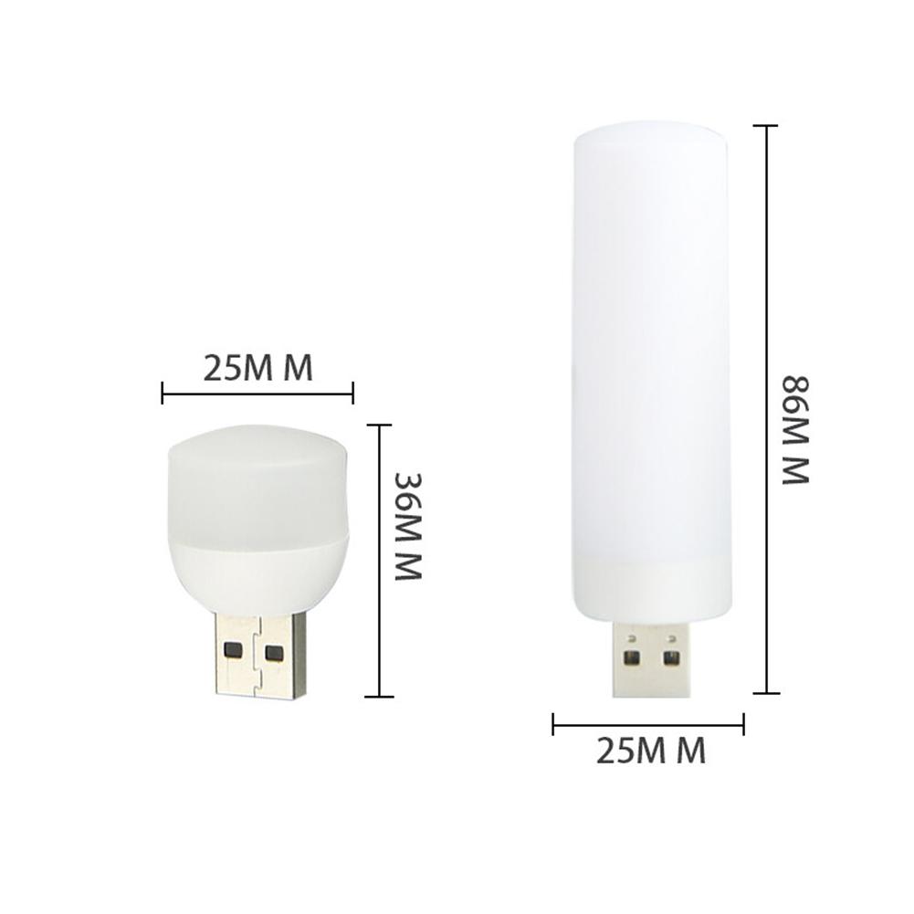 Mini USB Night Lights Portable Small Round LED Lamp Laptop Computer Keyboard Power Charging USB Light Plug And Play Reading Lamp