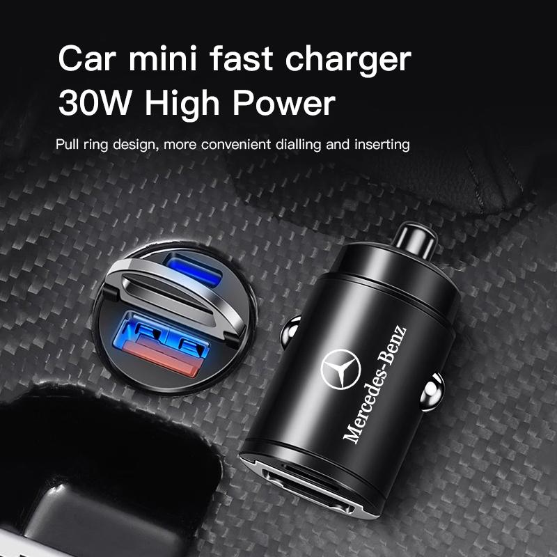 MEA4   1Pcs USB Car Charger Portable Type-C Fast Charging For Mercedes-Benz GLC X253 X254 C-Class W205 W206 A-Class W177 GLA E-Class W2