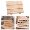 Wooden Nail Art Stand Large-Capacity Earring Display Rack Multi-Functional Smooth Storage Organizer for Jewelry Accessories