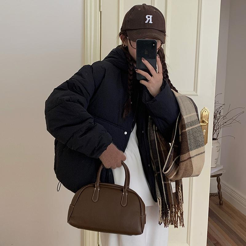 Winter New Korean Style Thick Loose  Bread Clothing Cotton Jacket with Hooded