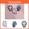 Trendy Cartoon Smiley Cat Brooch Vibrant Colorful Design Ideal For Casual Wear