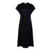Womens/Ladies Satin High Collar Midi Dress