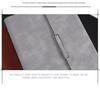 Magnetic Buckle PU Leather Business Notebook with Card Slot - Retro Style, Thickened Pages, Printable Stationery