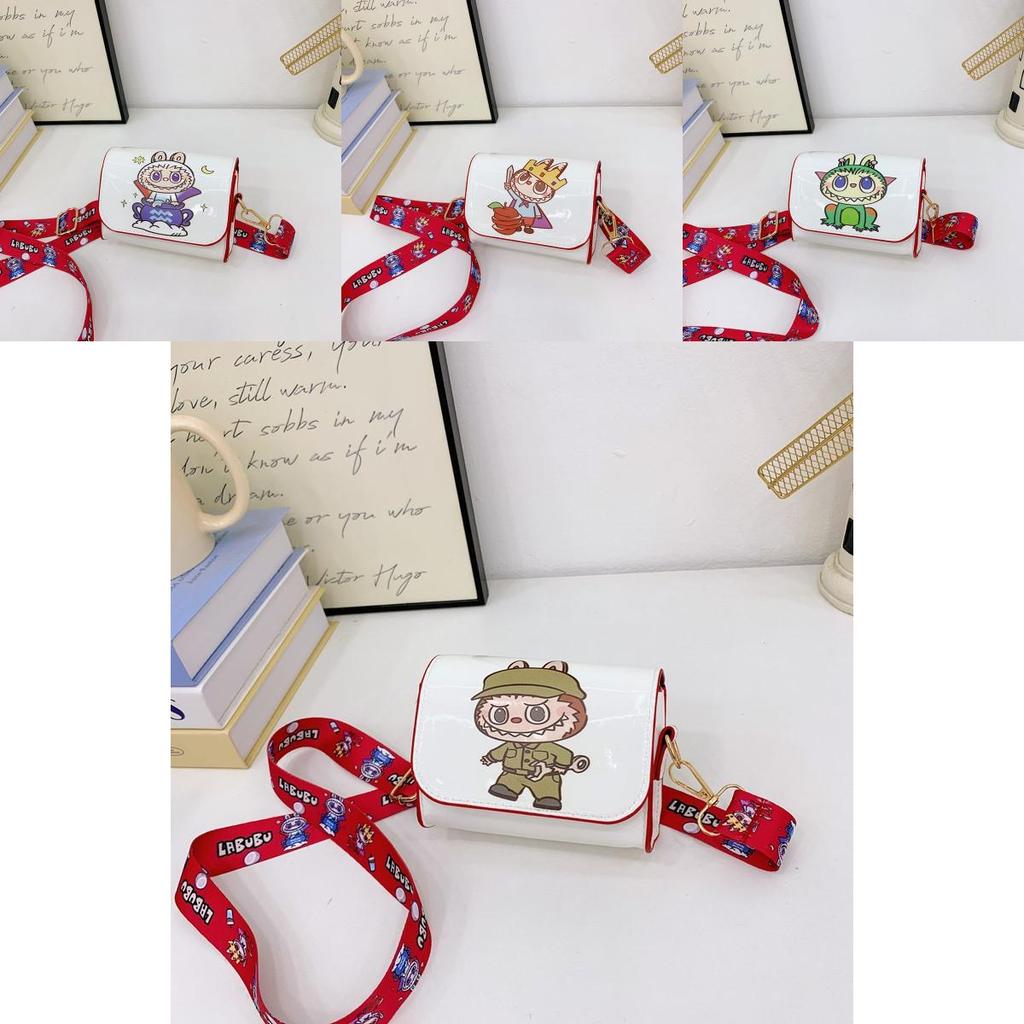 Childrens Animal Cartoon Pu Small Wallet With Labubu Design For Kindergarten Girls