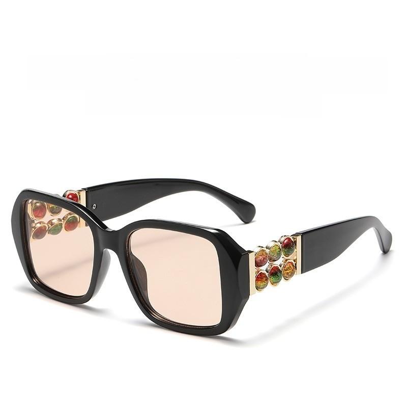 Elegant Tortoise Frame Square Sunglasses With Pc Shaded Lenses Uv400 For Parties And Travel