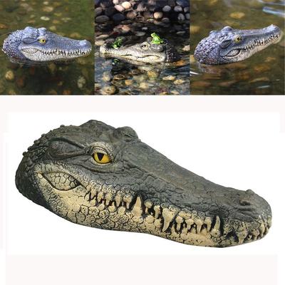 Aominuo Floating Crocodile Head Water Decoy Garden Pond Art Decor for Goose Control New