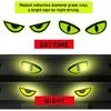 2 Pack Car Stickers Eye Yellow Night Safety Driving Round Sharp Eyes 2 Pcs