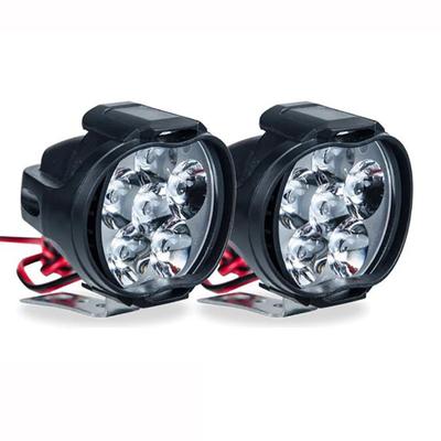 1 LED Motorcycle Headlight White Super Bright 6 LED Work Spotlight