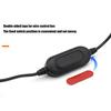Dual Head Car Fan USB Powered with LED Lights Electric Car Fan 3 Speeds Adjustable Powerful Cooling Fan Multi-Angle Rotation