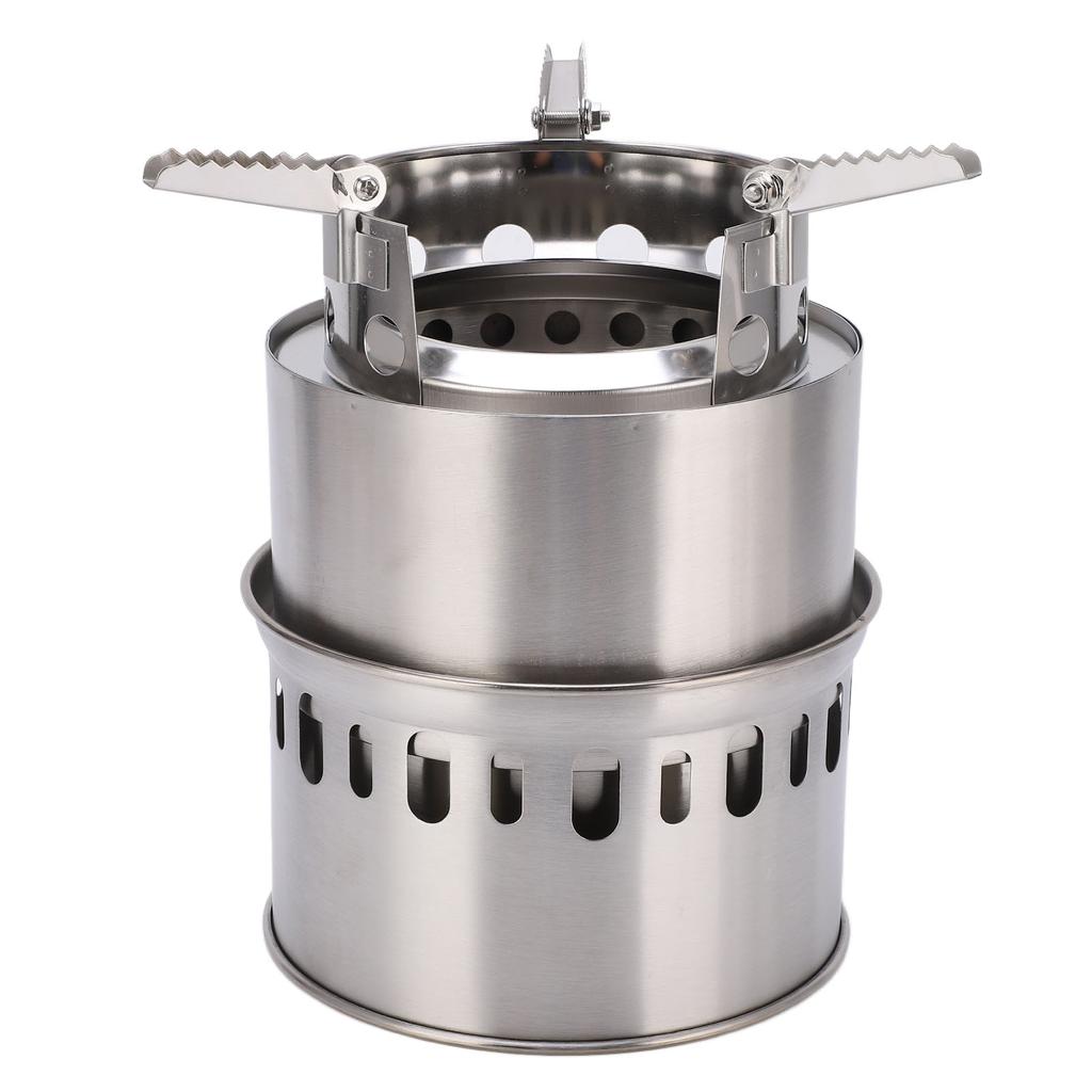 Camping Stove Portable Wood Burning Stove for Outdoor Backpacking Hiking Traveling Picnic BBQ Style D