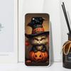 Black Kitten Halloween Pumpkin Phone Case For Xiaomi Poco X7 X6 X5 M7 M8 Pro F7 Ultra Redmi 15C 15 13C 13 12C 12 10 10C 10A Art