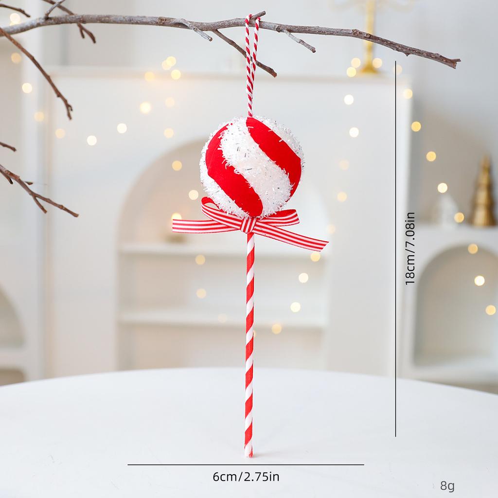 Foam Candy Cane Lollipop Pendant Christmas Decoration Christmas Tree Ornament