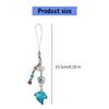Exquisite Beaded Figurine Charm Playful Beaded Keychain Charm Accessory Versatile Phone Hanging Decoration