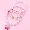 Conjunto Elegante de Pulseira com Pingente de Unicórnio para Meninas