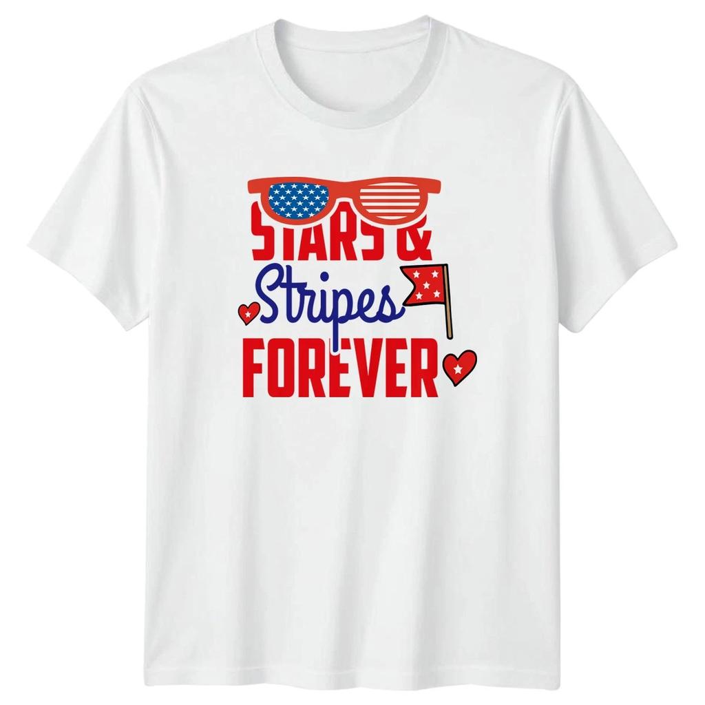 Stars & Stripes Forever Fourth Of July Holidays Mens Womens Graphic Tee