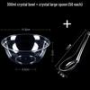 Disposable Hard Plastic Crystal Bowl & Spoon Set