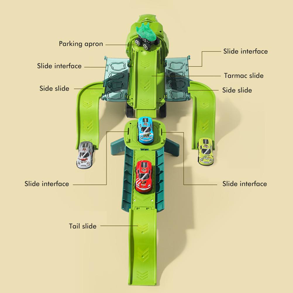 Aufziehbares Dinosaurier-Flugzeug-Bahnspielzeug Kinder Transportfrachtflugzeug Spielzeug Flugzeug Fahrzeugspielzeug