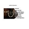 Elegant Baroque Pearl Necklace & Gold-Plated Round Pearl Earring Set