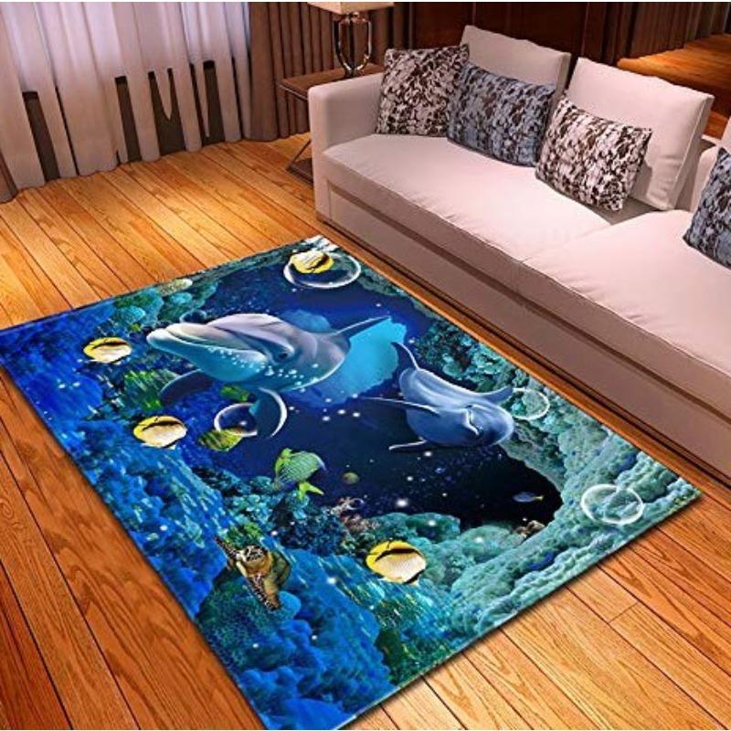 Animal Large Carpet Feather Wind Bedroom Floor Mat