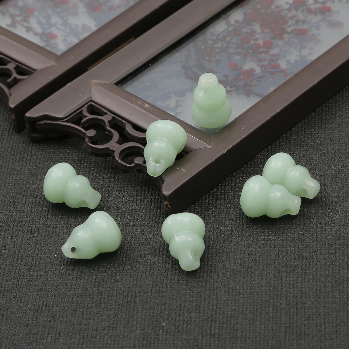 

10шт 16x12мм старинные стеклянные бусины из тыквы для изготовления ювелирных изделий DIY аксессуары светло-зеленый