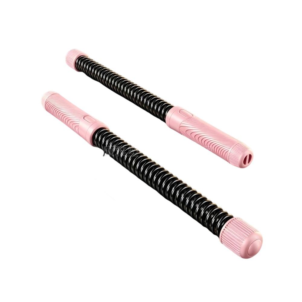 2pcs Heavy Duty Arm Expander Ergonomic Grip Ropeless Arm Exerciser Full Body Workout розовый
