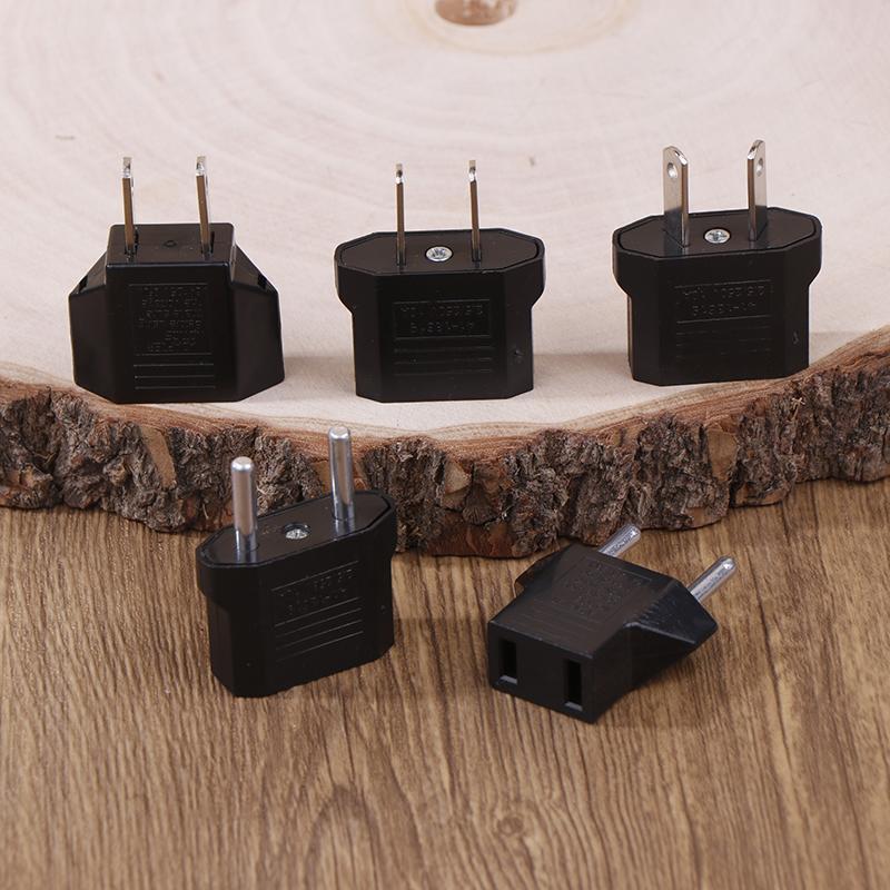 2Pcs European Us Au Eu Us To Eu/Eu To Us Plug Adapter Euro Travel Power Adapter Plug Outlet Converter Socket