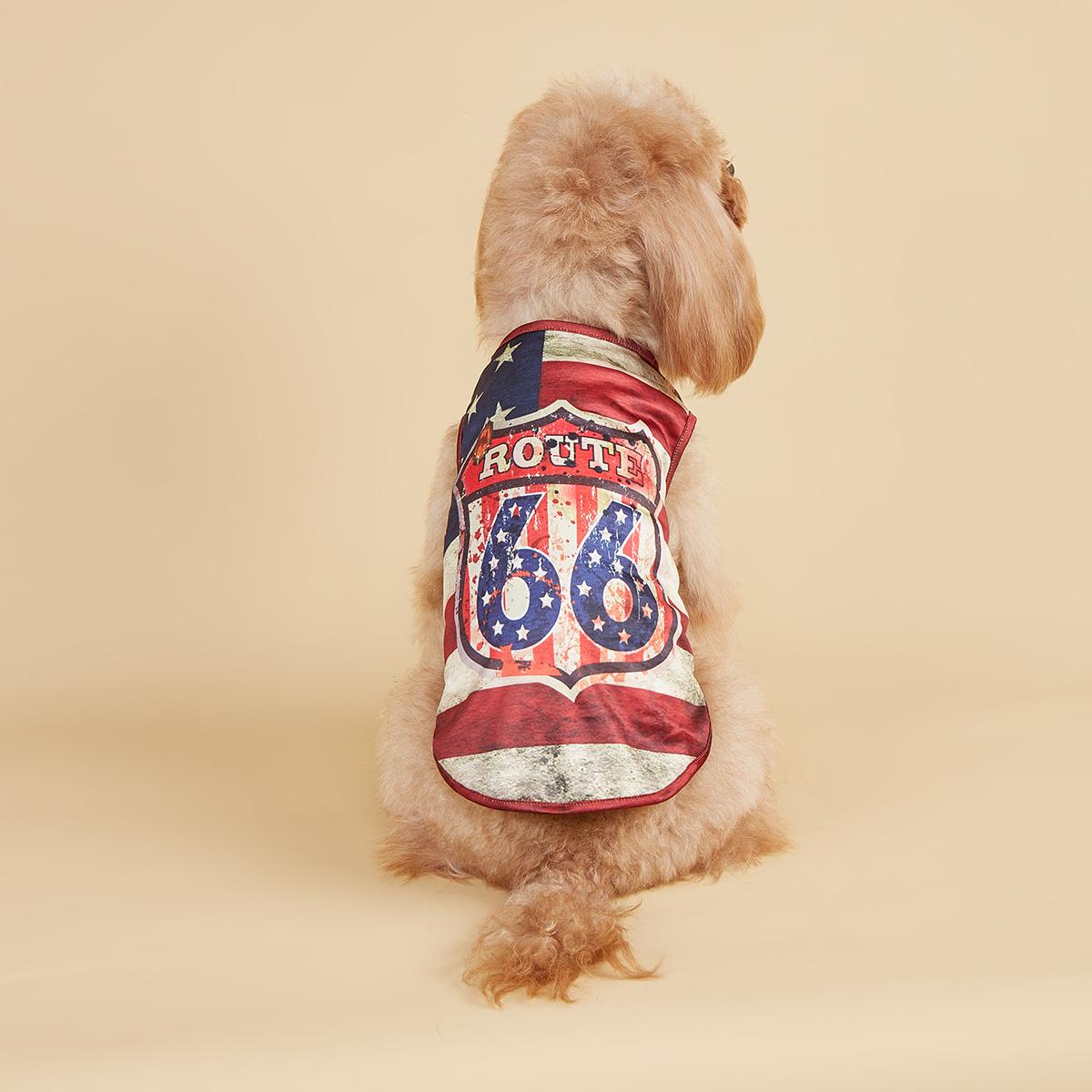 Pet Clothes for Dog Cat Puppy Tank Top Coat American Flag Sweatshirt Dog Outfits Independence Day for Small Medium Dog Yorkie Ch multicolore