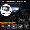 Faro Anteriore Ebike Leggero Stile Baja, Luce Baja a 3 pin per Ridstar Q20 | Impermeabile IP67 6500K 12V-60V Ampia Tensione per Ebike Ridstar Q20, Motocicletta &