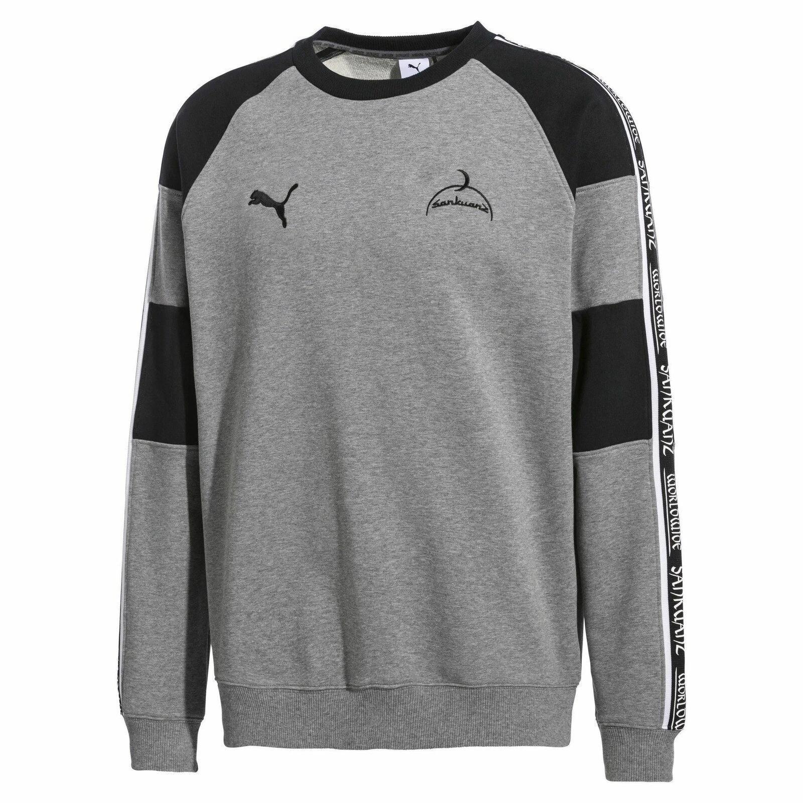 PUMA x Sankuanz Crewneck Sweatshirt Unisex Grey Men s 578623-03 XXS