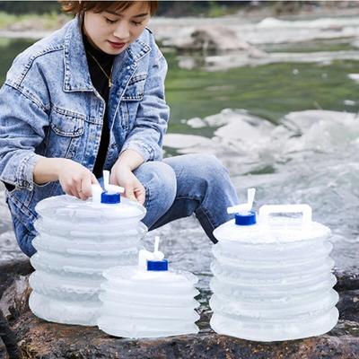 Cubo plegable para exteriores, para picnic, coche, viaje por carretera, portátil, de gran capacidad, cubo de almacenamiento de agua, cubo telescópico portátil