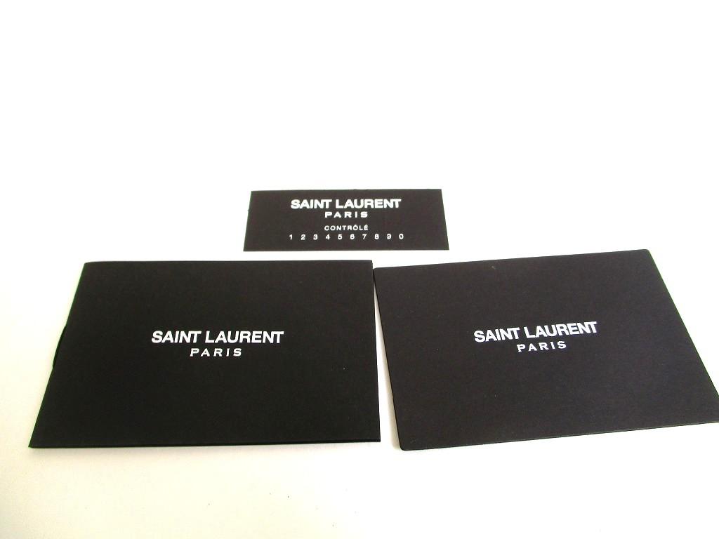 Authentic Saint Laurent YSL Black Leather 6 Pics Key Chain #b135  Open box