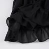 Spring/Summer Ballet Style High Waist Black Lace A-line Skirt for Women