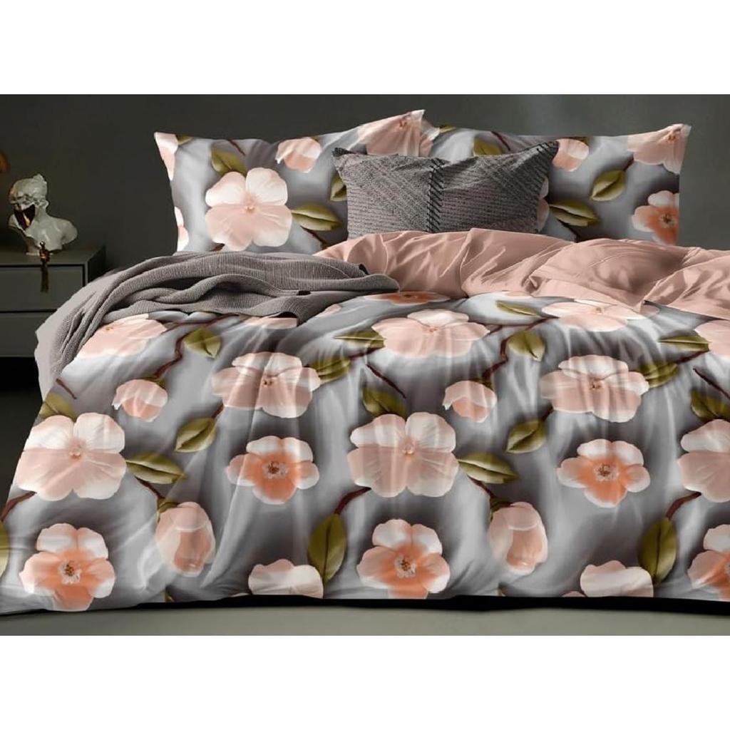 Glace Cotton AC Comforter Set Double Bed King Size with Flat Double Bedsheet & 2 Pillow Covers, 4 Pieces Bedding Set |